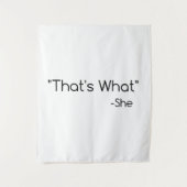 Dat is wat ze zei wandkleed (Voorkant)