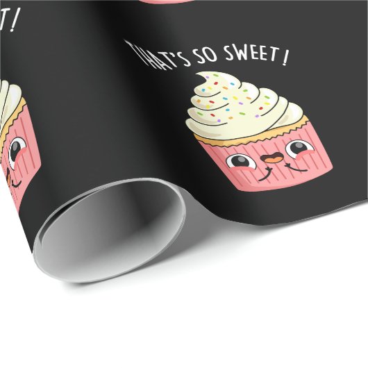 Dat is zo lief grappig gestrooid cupcake pun donke cadeaupapier (Rol Hoek)