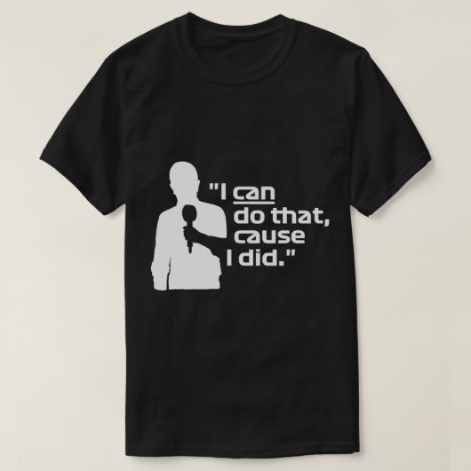 Dat kan ik doen, want ik deed het - Martin Brundle T-shirt (Design voorkant)