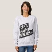 Dat kan ik niet. Ik heb een repetitie. 80s-geïnspi Trui (Voorkant volledig)