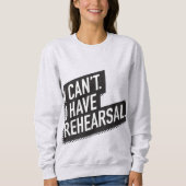 Dat kan ik niet. Ik heb een repetitie. 80s-geïnspi Trui (Voorkant)