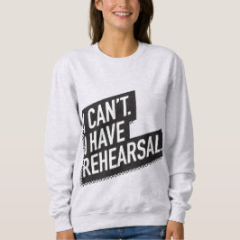 Dat kan ik niet. Ik heb een repetitie. 80s-geïnspi Trui