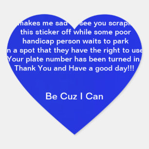 Dat kan ik wel hart sticker