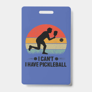 Dat kan niet, ik heb pickleball, Pickleball Liefhe Badge