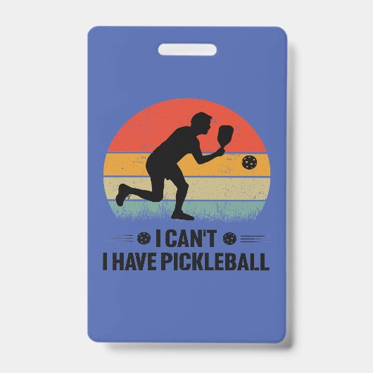 Dat kan niet, ik heb pickleball, Pickleball Liefhe Badge (Voorzijde)