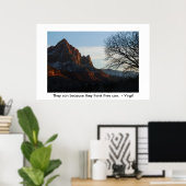 Dat kan omdat ze denken dat ze dat kunnen poster (Thuiskantoor)