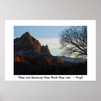 Dat kan omdat ze denken dat ze dat kunnen poster