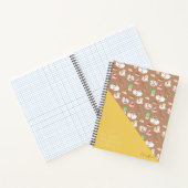 Dat kat Life Cat Doodle Patroon met naam Notitieboek (Binnen)