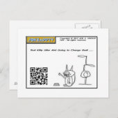 Dat Kat litter Aint gaat zichzelf veranderen Briefkaart (Voorkant / Achterkant)