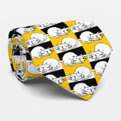 Dat katteontwerp stropdas (Opgerold)