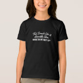 Dat klinkt als een vreselijk idee Tri-Blend shirt (Voorkant)