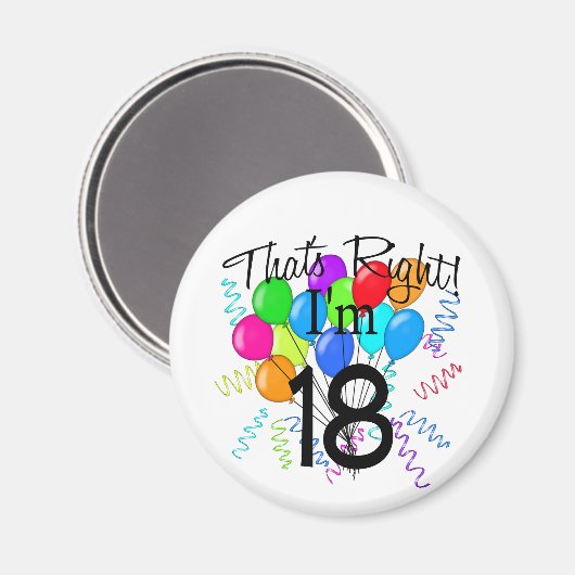 Dat klopt dat ik 18 ben. magneet (Voorkant / Achterkant)