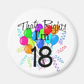 Dat klopt dat ik 18 ben. magneet (Voorkant)