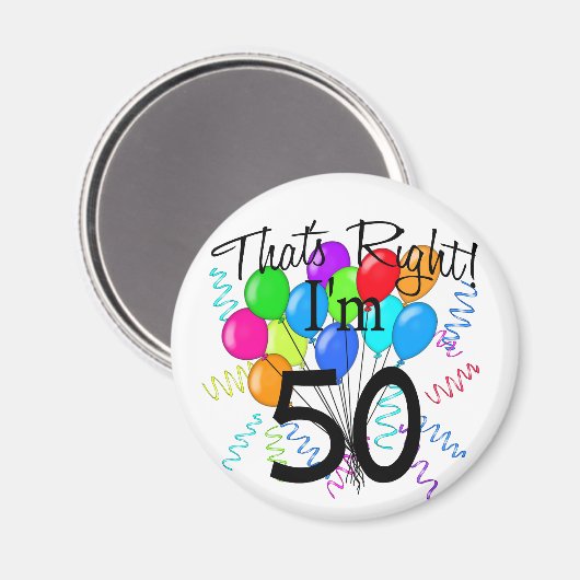 Dat klopt dat ik 50 ben. magneet (Voorkant / Achterkant)