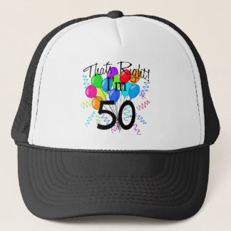 Dat klopt dat ik 50 ben. trucker pet
