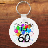 Dat klopt dat ik 60 ben. sleutelhanger (Voorkant)