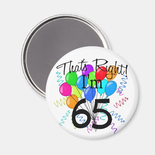 Dat klopt dat ik 65 ben. magneet (Voorkant / Achterkant)