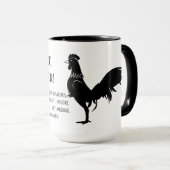 Dat klopt, ik ben een rooster mok (Voorkant rechts)