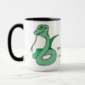 Dat klopt, ik ben een slang mok (Links)