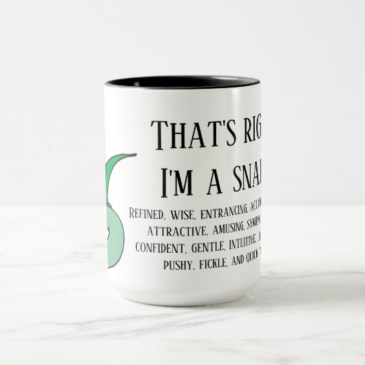 Dat klopt, ik ben een slang mok (Midden)