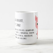 Dat klopt, ik ben een varken. koffiemok (Center)