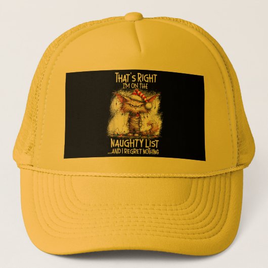 Dat klopt, ik sta op de stoute lijst en ik heb spi trucker pet (Voorkant)