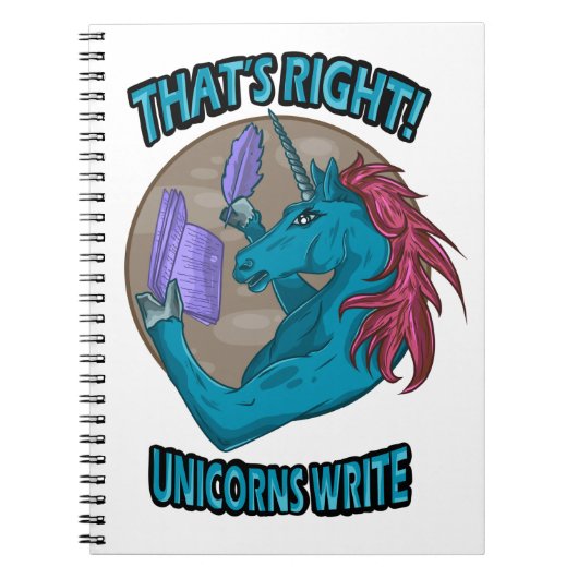 Dat klopt. Unicorns Write Notitieboek (Voorkant)