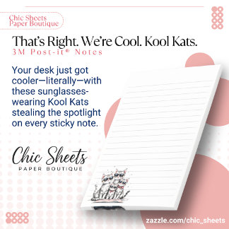 Dat klopt. We zijn cool. Kool Kats 3M Post-it® Notes