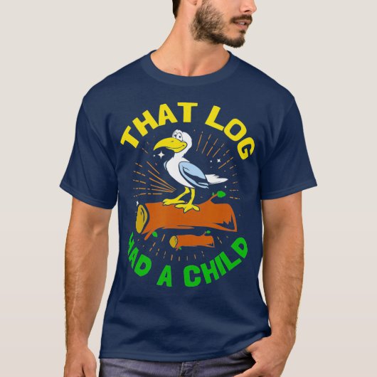 Dat log had een kind met een grappige zeemeeuw t-shirt (Voorkant)