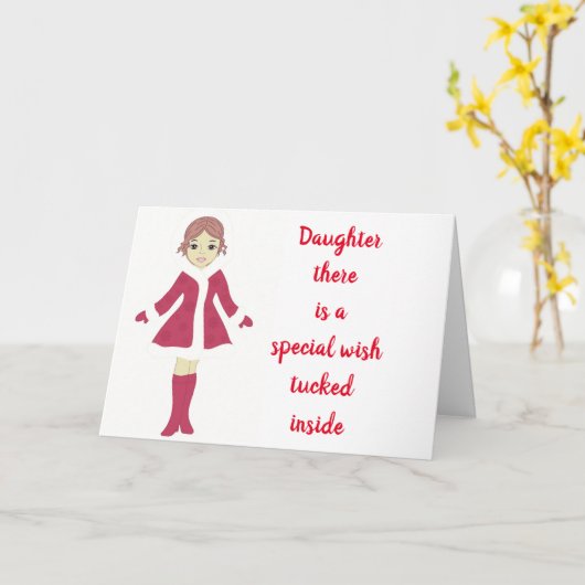 DAT MAAKT JE GELUKKIG **DOCHTER** KAART (Gele Bloem)