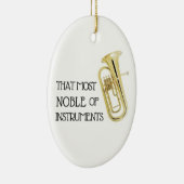 Dat meest noble van instrumenten - Baritone Orname Keramisch Ornament (Rechts)