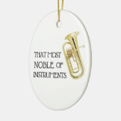 Dat meest noble van instrumenten - Baritone Orname Keramisch Ornament (Links)