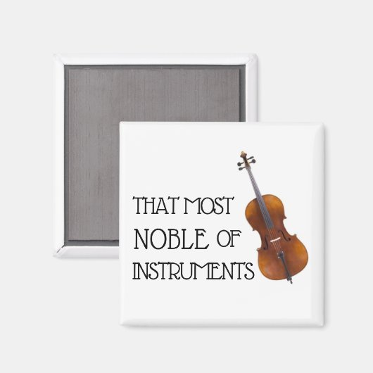 Dat meest noble van instrumenten - Cello Magnet (Voorkant / Achterkant)