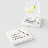 Dat meest noble van instrumenten - Clarinet Onderz Stenen Onderzetter (Zijkant)