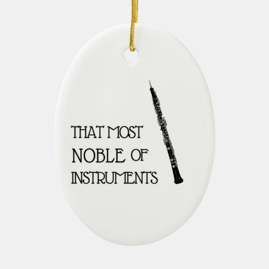 Dat meest noble van instrumenten - Oboe Ornament (Voorkant)
