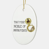 Dat meest noble van instrumenten - Sousaphone Keramisch Ornament (Links)