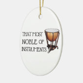 Dat meest noble van instrumenten - Timpani Keramisch Ornament (Links)