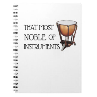 Dat meest noble van instrumenten - Timpani Notitieboek