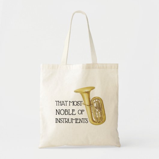 Dat meest noble van instrumenten - Tuba Tote Bag (Voorkant)