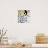 Dat meisje is gif... (op hout) poster (Keuken)
