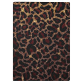 Dat meisje luipaardprint klembord (Achterkant)