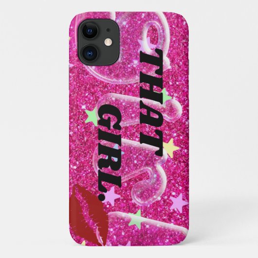 Dat meisje roze telefoonhoesje Case-Mate iPhone case (Achterkant)