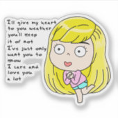 Dat meisje sticker (Voorkant)