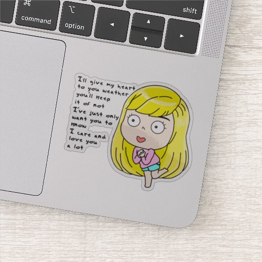 Dat meisje sticker (Detail)