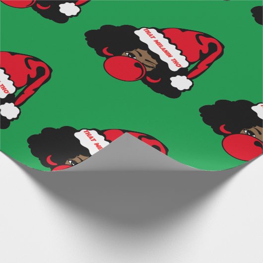 Dat Melanin® Thans kerstpapier Cadeaupapier (Hoek)