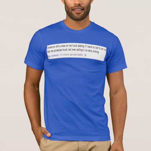 Dat mijn opa truck t-shirt (Voorkant)