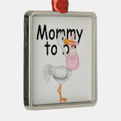 Dat moet mama zijn. Moederschaps-winkel Metalen Ornament (Rechts)