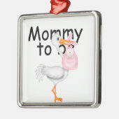Dat moet mama zijn. Moederschaps-winkel Metalen Ornament (Links)
