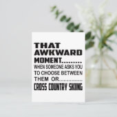 Dat ongemakkelijke moment, dwars door land. briefkaart (Staand voorkant)