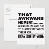 Dat ongemakkelijke moment, dwars door land. briefkaart (Voorkant / Achterkant)